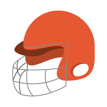 helmet baseball related icon image vector illustration design 