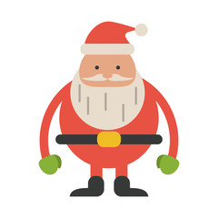 santa claus christmas related icon image vector illustration design 