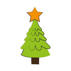 tree christmas related icon image vector illustration design 