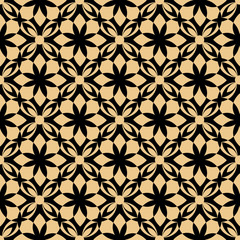 Wallpaper baroque, damask. Black and gold vector background. Vintage ornament. background for wallpaper, printing on the packaging paper, textiles, tile.