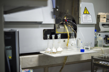 Scientists are using Atomic Absorption Spectroscopy (AAS) to analyze heavy metals in sample solutions.For example, element Pb, Fe, Mn, Ag, etc.