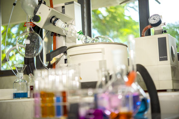 A rotary evaporator  is a device used in chemical laboratory for the efficient and gentle removal...