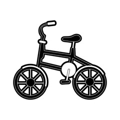 Fototapeta na wymiar bike or bicycle sideview icon image vector illustration design black and white