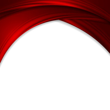 Abstract Crimson Red Wavy Background