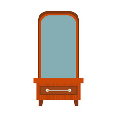 vanity furniture icon image vector illustration design 