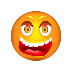 Smiley. 3D Vector Illustration.