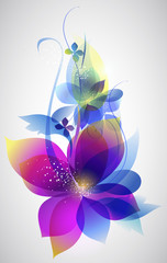 Vector beautiful flower background art