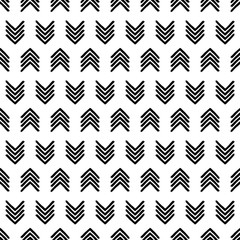 Seamless background with abstract geometric pattern. Pattern in black ink on white paper. Scribble texture. Textile rapport.