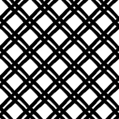 Seamless background with abstract geometric pattern. Pattern in black ink on white paper. Scribble texture. Textile rapport.