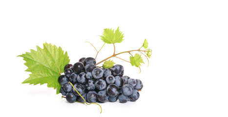  raisin noir sur fond blanc