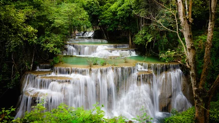 Foto op Plexiglas Huay Mae Kamin Thailand waterfall in Kanjanaburi © Patrick Foto
