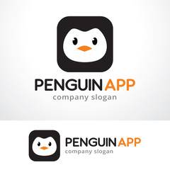 Penguin Logo Template Design Vector, Emblem, Design Concept, Creative Symbol, Icon