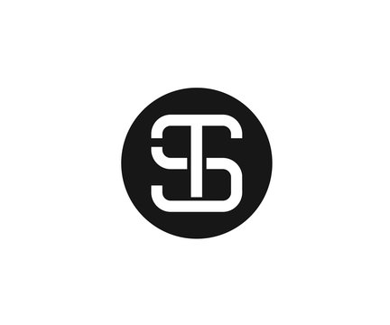 S and T Letter Monogram Logo