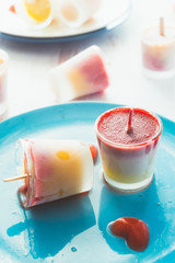 Fruit summertime popsicles