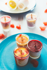 Fruit summertime popsicles