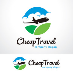Travel Logo Template Design Vector, Emblem, Design Concept, Creative Symbol, Icon