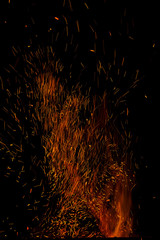 Fototapeta na wymiar Fire bonfire background