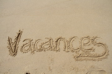 inscription vacances sur le sable