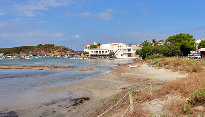Fototapeta premium Minorcan seaside village of Es Grau on the Balearic Islands
