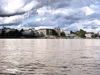 Fototapeta premium Rhein bei Bonn