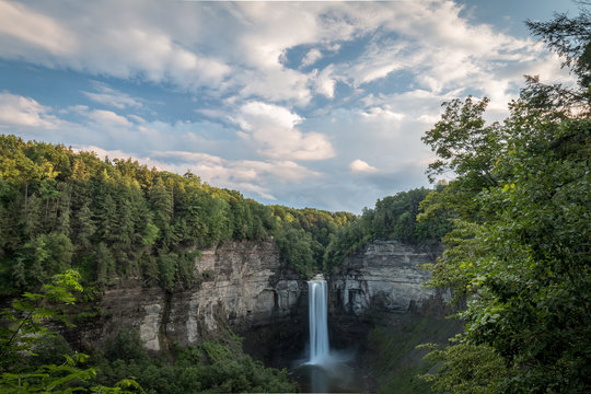 Taughannock Falls On A Cloudy Evening