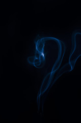 smoke, smoke on black background