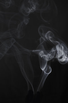 smoke, smoke on black background