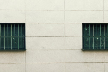 Abstract facade. Close up of a facade with windows.