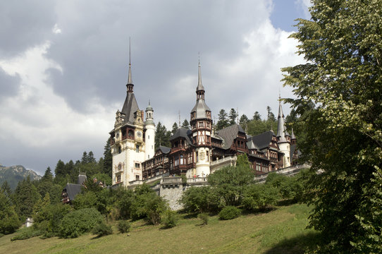 Castelul Peleș (Peles Castle) - royal mansion of king Carol I in Carpathian Mountains in Romania