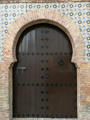 Moorish door in Granada, Spain