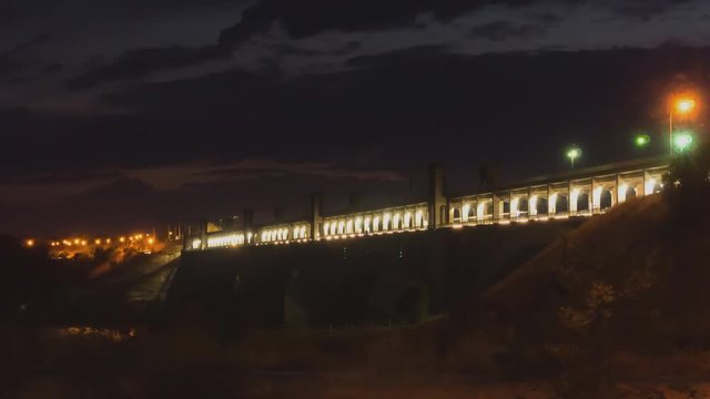 Preobrazhenskogo bridge in Zaporizhia 
