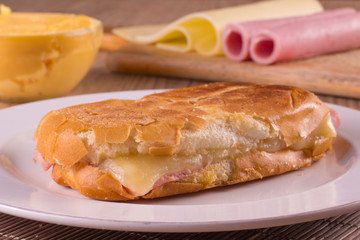 Hot Cheese Sandwich. Brazilian Misto Quente