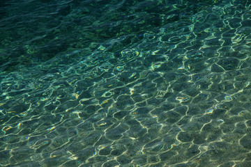 Adriatic sea background in Brela , Croatia