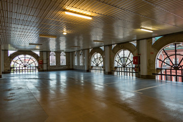 Modern multistorey parking for private transport in the city center
