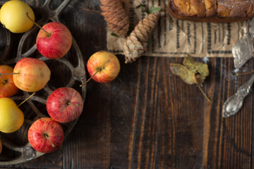 Wild bright apples