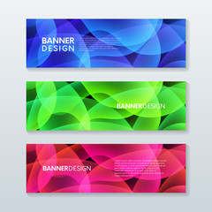 Abstract web banner vector design. Backdrop illustration.