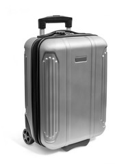  polycarbonate suitcase isolated