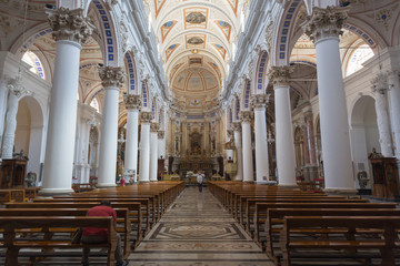 Fototapeta premium Modica (Sicily, Italy) - Interior of Saint Pietro cathedral