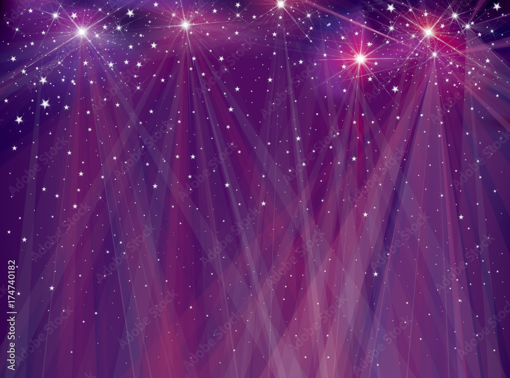 Wall mural vector violet, sparkle background. christmas background.