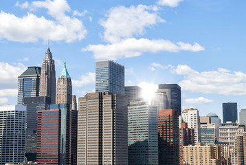 Fototapeta na wymiar New York City skyscrapers, Manhattan