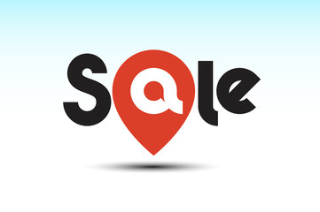Sale pin logo