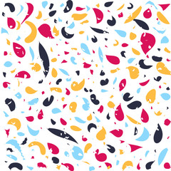 Abstract terrazzo colorful seamless pattern vector design.