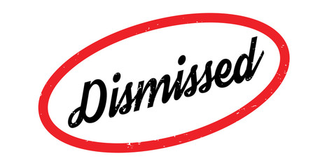 Dismissed rubber stamp. Grunge design with dust scratches. Effects can be easily removed for a clean, crisp look. Color is easily changed.