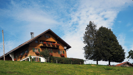 Typisch bayrisches Haus im Allgäu