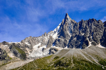 Fototapeta na wymiar Sea ice. Mont Blanc massif, Chamonix, French Alps