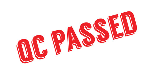 Qc Passed rubber stamp. Grunge design with dust scratches. Effects can be easily removed for a clean, crisp look. Color is easily changed.