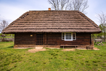 cottage house in old village
