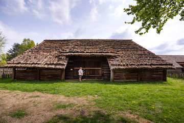 cottage house in old village