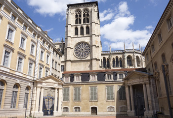 Fototapeta premium The beautiful city of Lyon in France