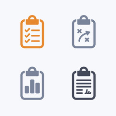 Clipboards - Carbon Icons. A set of 4 professional, pixel-aligned icons designed on a 32 x 32 pixel grid.